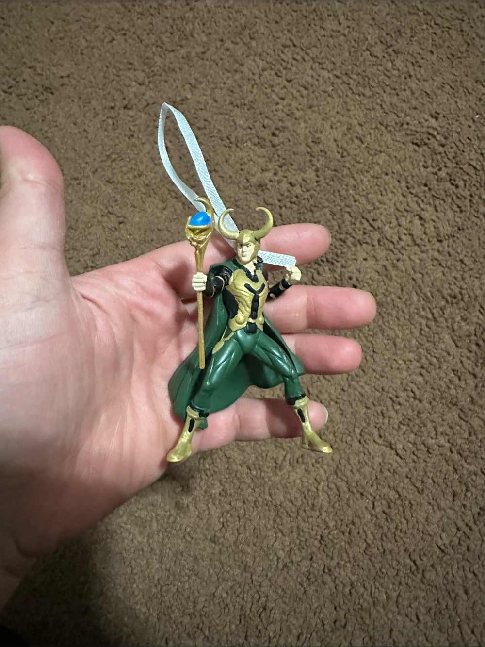 Hallmark Loki Ornament in Green and Gold